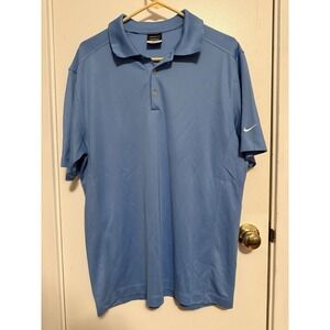 Men's Nike Golf Dri-Fit Short Sleeve‎ Shirt Size Lg